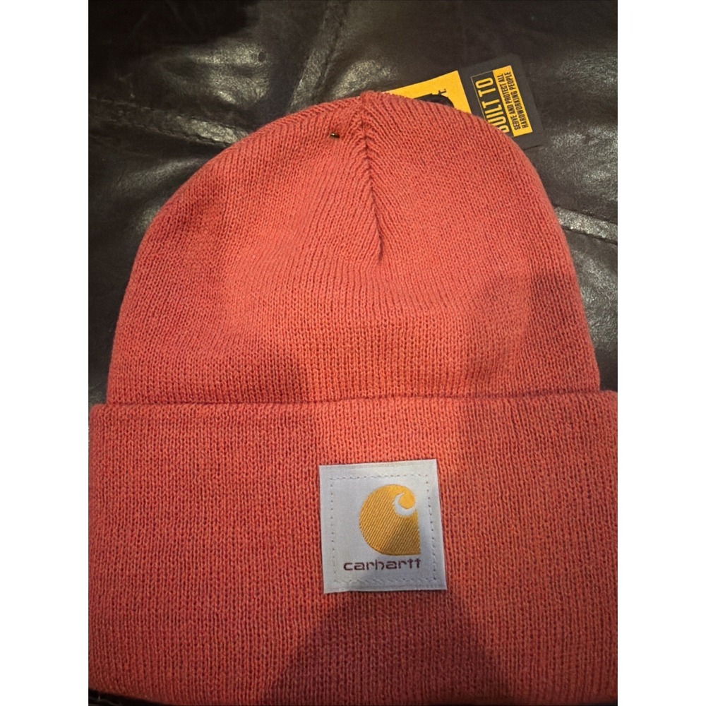 NWT Carhartt A18 Acrylic Watch Hat Beanie Brite Orange OS (E)